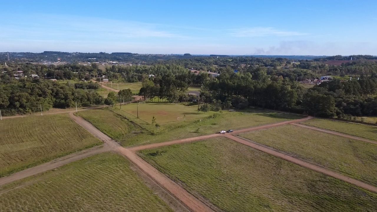Vista aérea do Loteamento Horizonte Guarani em Encarnación, Paraguai